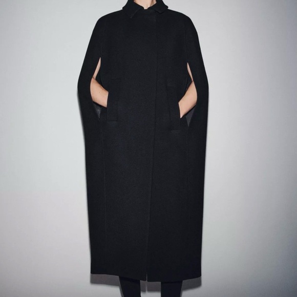 Zara Jackets & Blazers - ZARA ZW Collection Limited Edition Wool Cape Coat SOLD OUT Discontinued Rare